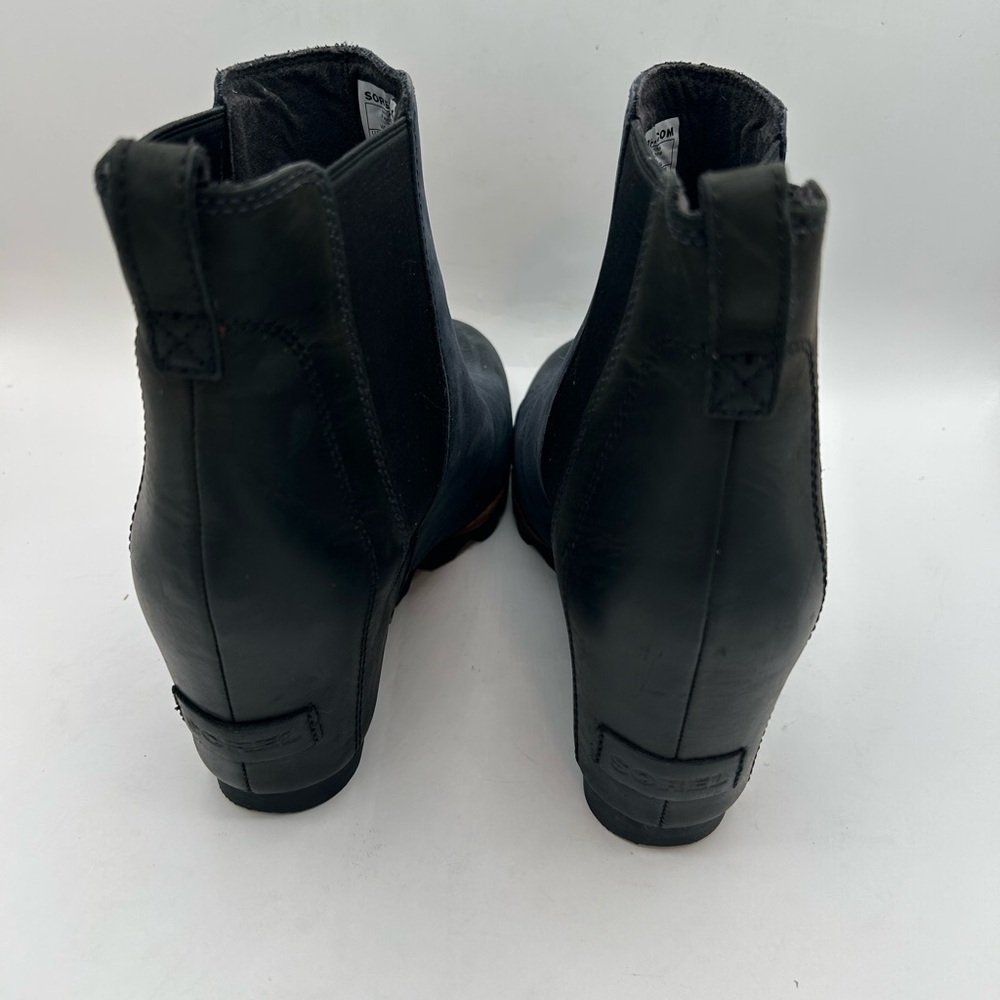 Sorel Navy and Black Wedge Chelsea Ankle Boots - Picture 9 of 11